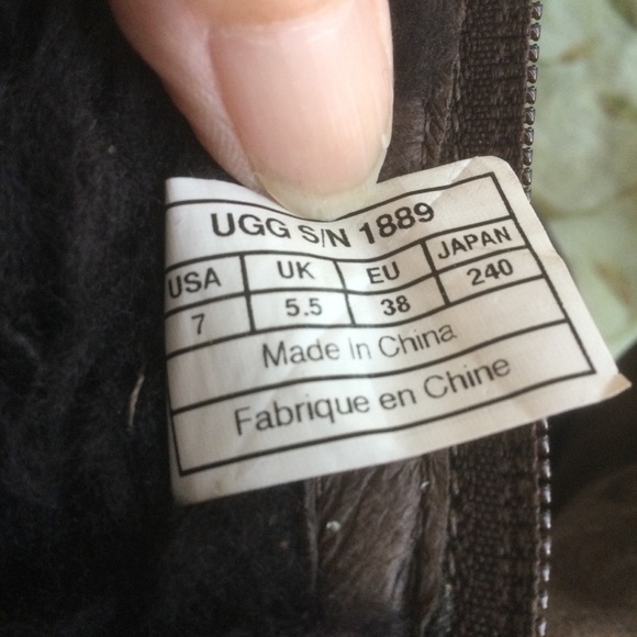 Ugg Roslyn Brown Suede Side Zip Mid Calf Boot Size 7 - Picture 10 of 12